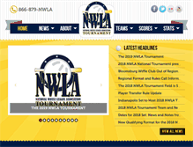 Tablet Screenshot of nwlatournament.com